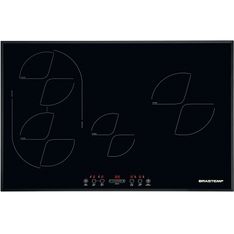 Cooktop 4 bocas de indução Brastemp Gourmand com smart zone - BDJ77AE