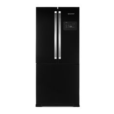 Geladeira Brastemp Frost Free Side Inverse 540 litros Preto com Ice Maker