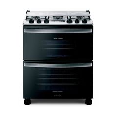 Fogão Brastemp 5 Bocas Duplo Forno Branco Com Turbo Chama E Touch Timer Com Autodesligamento - BFD5GCB