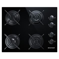 Cooktop 4 bocas Brastemp com grades piatina e acendimento automático - BDD61AE