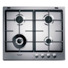 Cooktop 4 bocas Brastemp Gourmand Inox com duplachama e trempe com ferro fundido - BDK60DR