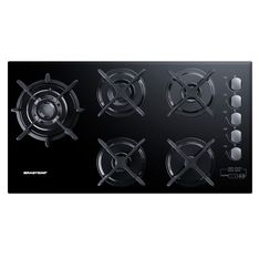 Cooktop 5 bocas Brastemp com Quadrichama e Timer Touch   - BDT86AE