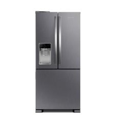Geladeira Brastemp Frost Free French Door Água e Gelo na Porta 515 litros cor Inox - BRH85AK