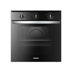 Forno de embutir elétrico Consul 84L preto com Timer Autodesligamento e Grill - COB84BE