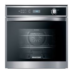 Forno de Embutir a Gás Brastemp 78 Litros Cor Inox com Convecção e Termômetro Meat Control - BOH84AR